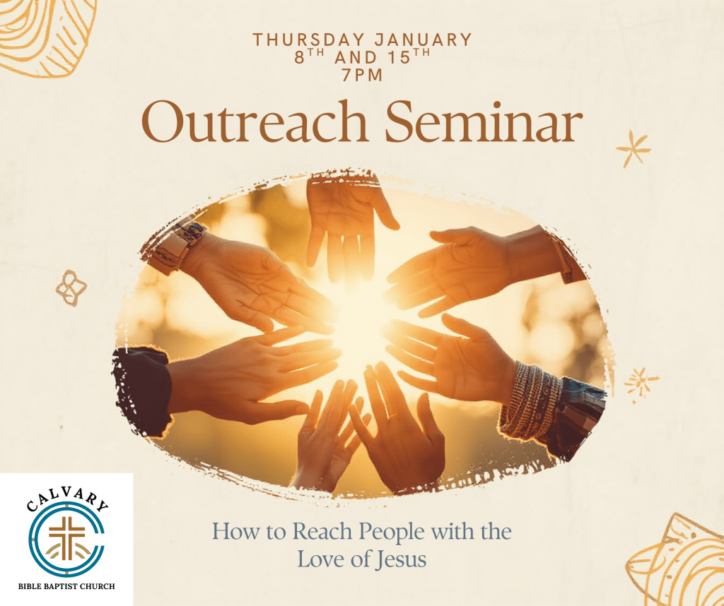 Infographic for outreach seminar showing people connecting hands